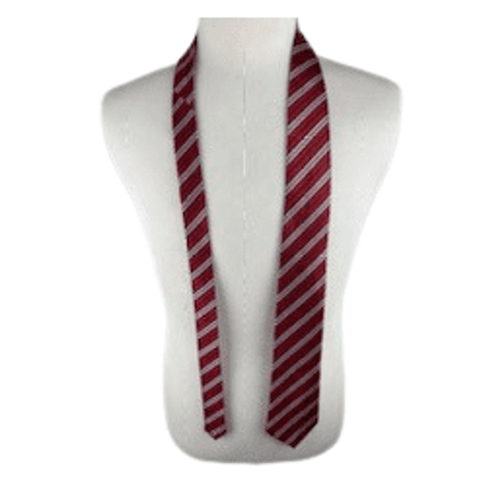 Feraricci men's red and black stripe tie